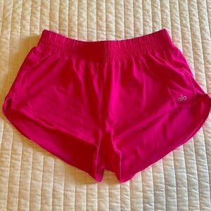 Hot pink alo shorts
